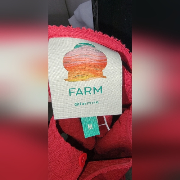 FARM RIO Heart Blouse Size MEDIUM - Picture 6 of 9